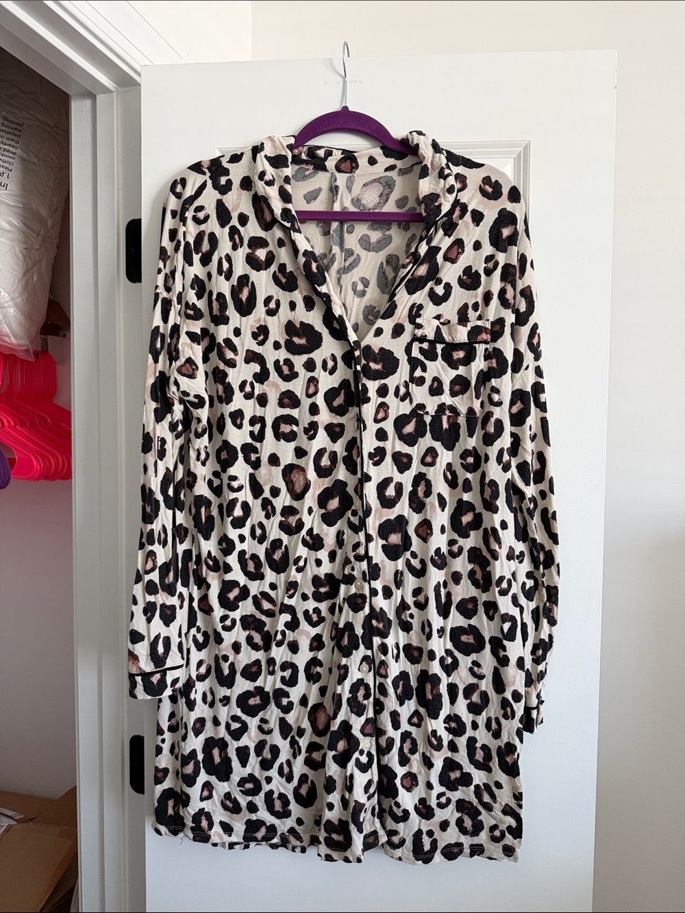 Stars above stucco cheetah pajama dress